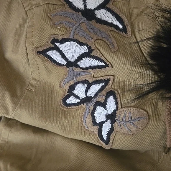 Ann Taylor LOFT Olive Faux Fur Hooded Jacket - Picture 4 of 16